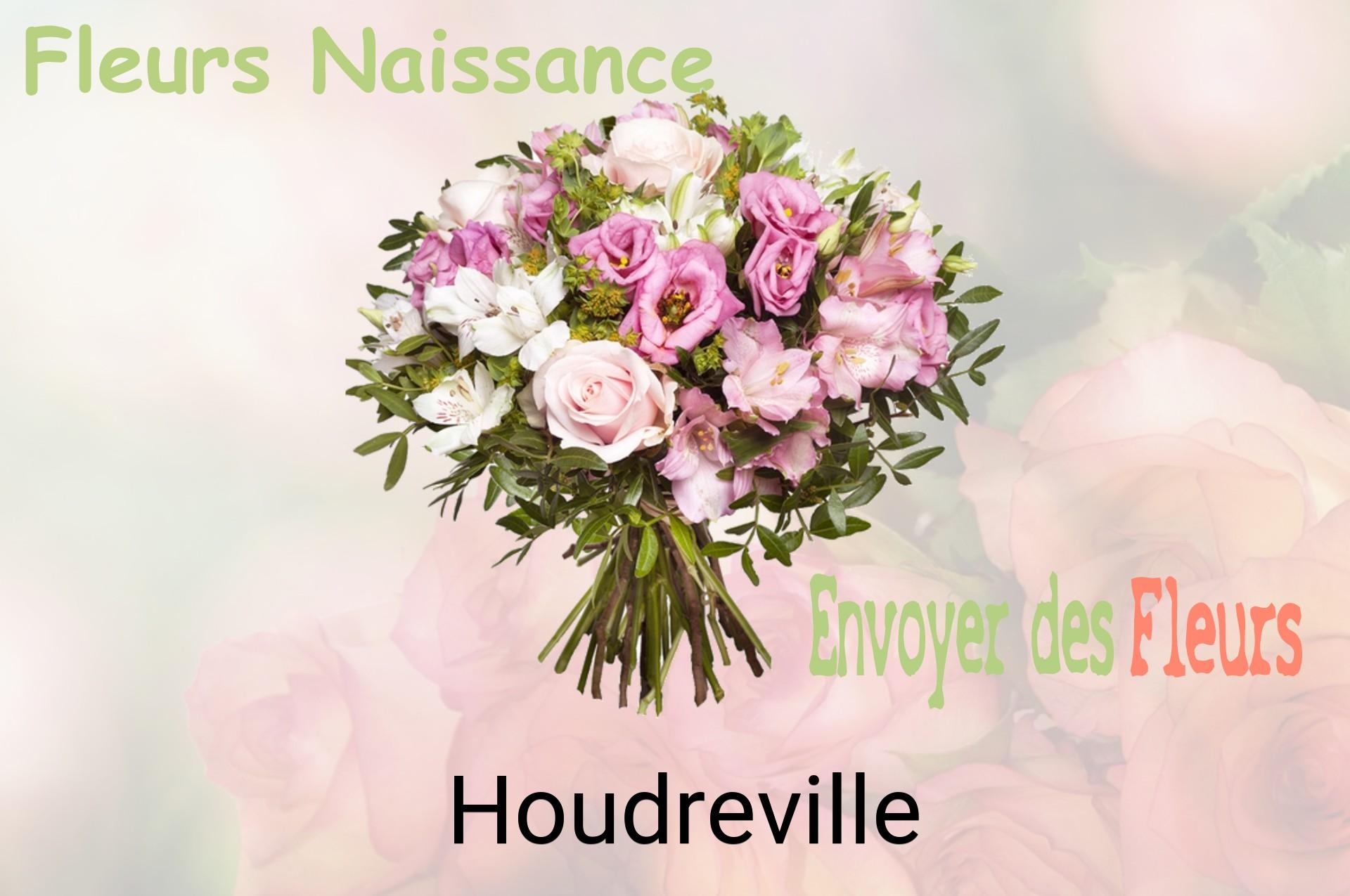 Bouquet de fleurs de naissance livré à Houdreville